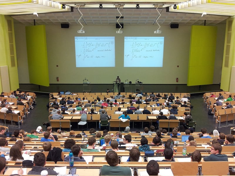 Professor lecturing