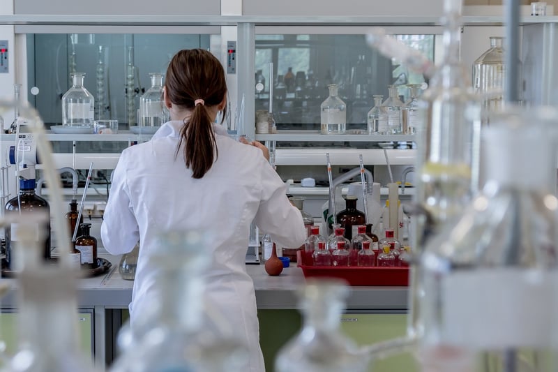 Female scientist in laboratory